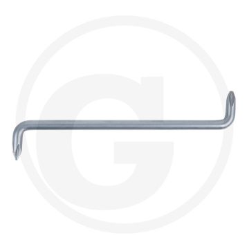 Ks tools haakse schroevendraaier pz3-pz4 - matt verchroomd - 200mm