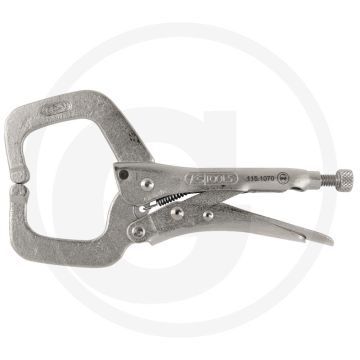 Ks tools las-klem-griptang, 170 mm - vergrendelbaar, 40 mm bekbreedte