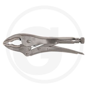 Ks tools griptang - met grote bek, 250 mm - getand, vernikkeld, chroom-molybdeen