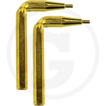Jeu de pointes Ks Tools pour pinces de sécurité à double articulation, 1,0 – pointes interchangeables, code couleur, anodisées