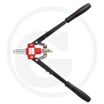 Ks tools blindklinknageltang met lange armen, 410 mm - geschikt voor blindnieten, met vier mundstücken