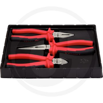 Ks tools jeu de pinces ergotorque, 3 pièces, 160-200 mm - trempé par induction präzisionsschneide