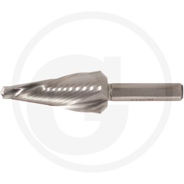 Ks tools hss conische plaatstaalboor spiraalgroef - 118° spitshoek - geschikt voor plaatstaal, ne-metalen en kunststoffen
