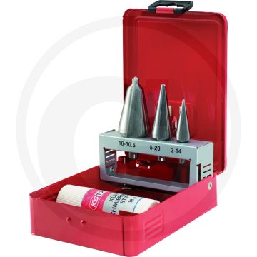 Ks tools hss conische plaatstaalboor-set in staal 4-dlg. - 118° spitshoek