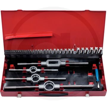 Ks tools hss co draadsnijgereedschap-set, 54-delig - kobaltierter hochleistungs-stahl