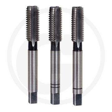 Ks tools hss handtappenset m18x2,5, 3-delig voor staal en ne-metalen