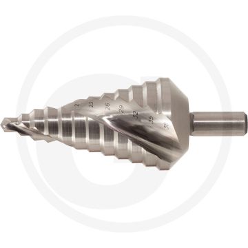 Ks tools hss stappenboor, Ø 6-36 mm - 118° spitzenwinkel, 90° stufenwinkel, hoogwaardig staal