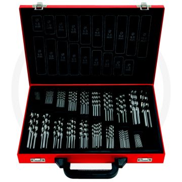 Ks tools hss-g co 5 spiraalboor-set, 170-dlg, 1-10 mm - hoogwaardig staal met kobaltlegering