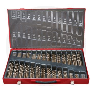 Ks tools hss-g co 5 spiraalboor-set, 230-delig, 1-13 mm - hoogwaardig kobaltlegeringstaal