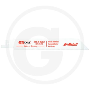 Ks tools sabelzaagblad 5er pack 120t 0,9mm staal/non-ferro 150mm