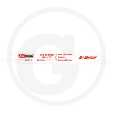 Ks tools reciprozaagbladen aeg, bosch, metabo, l: l=200 mm, 1,8 mm, 5er pack - Ø 0,9 mm, 98 tanden