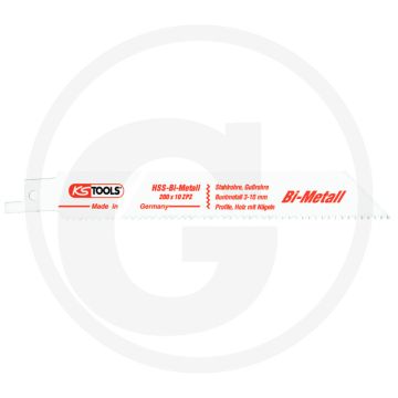 Ks tools decoupeerzaagblad l=200mm, 2,5mm, 70 tanden, hss bi-metaal