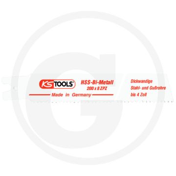 Ks tools sabelzaagblad rems, hss-bi-metaal, l=200mm, 3,2mm, verpakt per 5 - ideaal voor het trennen van rohren