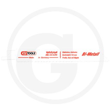 Ks tools sabelzaagblad variozahn, 1,8-2,5mm, l=200mm, 98 tanden, metaal 3,0-12,0mm