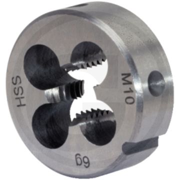 Ks tools hss-snij-ijzer mf, m10x1 - geschliffene ausführung, metrisch feines gewinde, 45x16x45mm