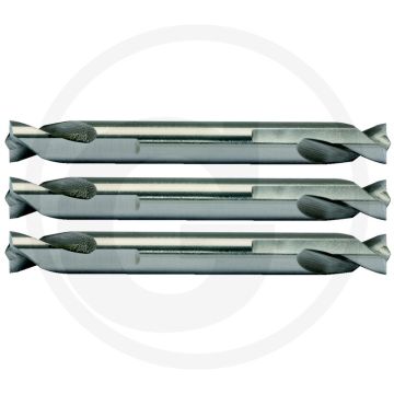 Ks tools hsse dubbele punlas boor-set in kunststo 3-dlg 8,0mm rechtssnijdend met 135° spitshoek