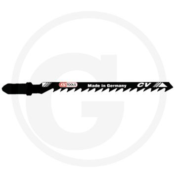 Ks tools decoupeerzaagbladen voor bochten t244d, verpakt per 5, Ø 1,3mm, 18 tanden, l: 100mm