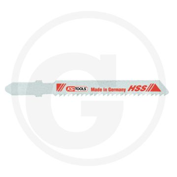 Ks tools bi-metaal-decoupeerzaagblad t118b, 24 tanden, 1,0mm dik, 80x4x185mm, hss, voor zachtstaal en alu, 3-10mm.
