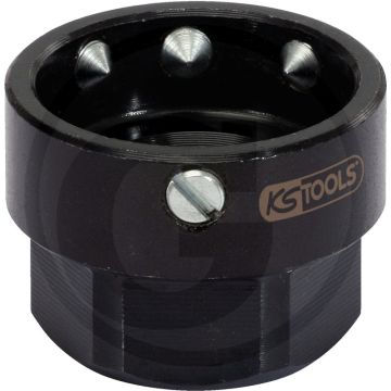 Ks tools snij-ijzer adapter m3-m6 sw 24mm - universeel inzetbaar voor ronde schneideisen - 30,0mm diameter