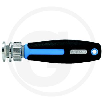 Ks tools handgreep voor flexibele ratelringsteeksleutel, 8-19 mm - 2-komponentengriff, kurbelratsche, verchroomd