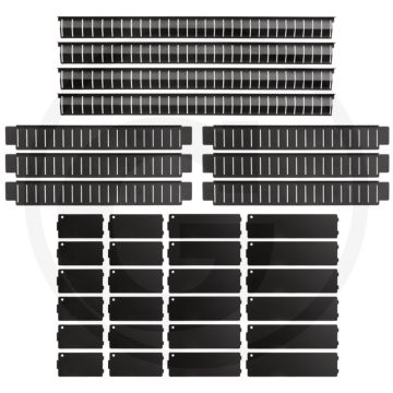 Ks tools schubladen-einteiler-satz, 34-tlg. voor schubladen 565 x 395 mm - individueel verstelbaar