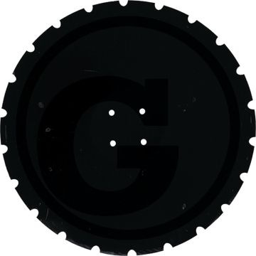 Eggeschijf fijn getand, 560 x 6 mm, steek-Ø: 98 mm - 4 boringen