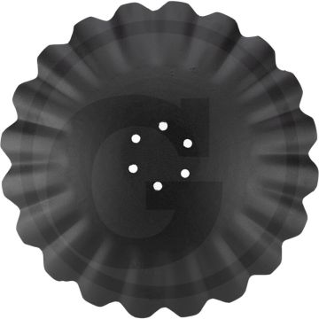 Eggeschijf gegolfd, Ø: 520 x 5 mm - getand, 6 boringen