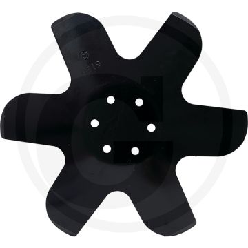 Spadeschijf links, Ø: 460 x 6 mm - ster, 6 tanden, 6 boringen, 460 x 6 mm