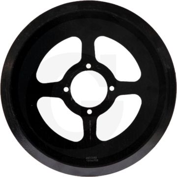 Kouterschijf zonder lager, Ø 340 x 4 mm - glad, 4 gat, 9 mm.