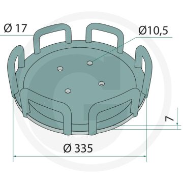 Rouleau de nylon - type : primera dmc 602,9000, primera 3000 \/ 4500,12000