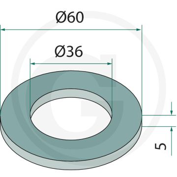 Disque 60 x 5 x 36 mm pour la technologie des semences amazoniennes