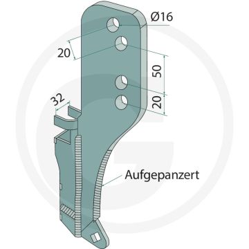 Houder vos-systeem - scharen en toebehoren