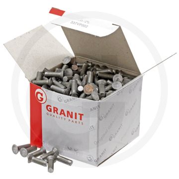 Klinknagel pakket met ca 78 stuks, 6 x 25 din 661 - 6mm diameter