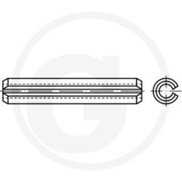 Spanstift 10 x 30 mm voor precisie zaaitechniek