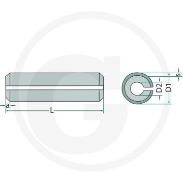 Deel van spanner - lengte 30mm, veerstaal