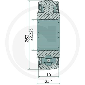 Lager 23 x 52 x 25 mm ng plus 3