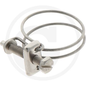 Slangklem rvs 38 - 43 mm op vacuümpijp binnen Ø: 120 mm - roestvrijstalen slangklem met 120 mm binnendiameter