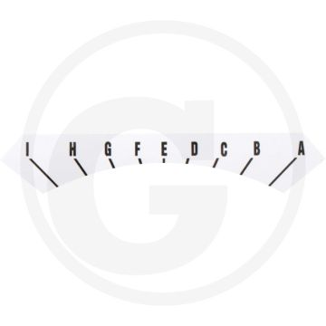 Sticker dieptecontrole-instelling ng plus