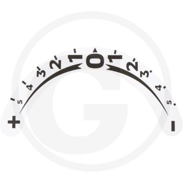 Sticker "+5…0…5" - type: diverse onderdelen