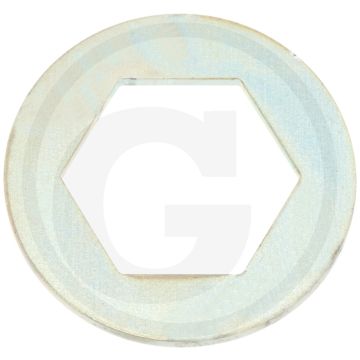 Disque avec trou hexagonal, 23 x 41 x 2 mm - type : ms