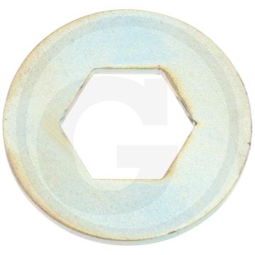 Disque avec trou hexagonal, 23 x 50 x 3 mm - type : ms