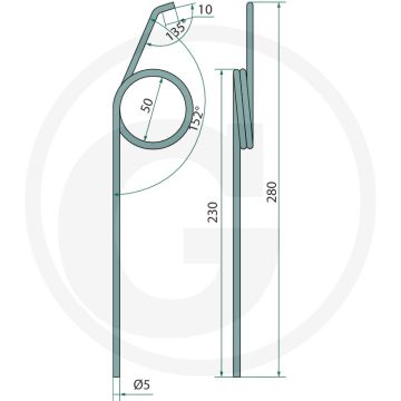 Veer ceria 5mm 280mm multidrill