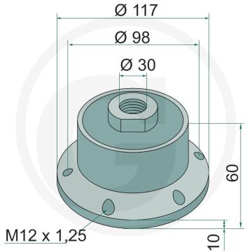Lagering compleet - passend voor väderstad cr 300 -> 400, cr 425, cr 500 -> 820, cr 1025 -> 1225