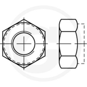 Borgmoer Ø d 12 mm din 985 verzinkt