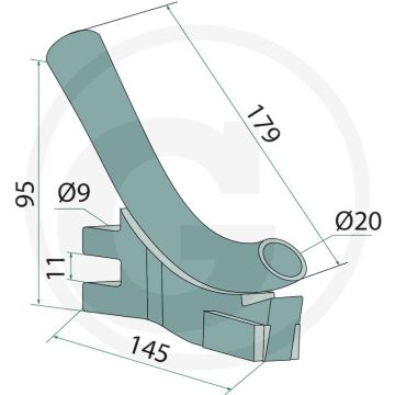 Zaaipijp tempo r 179mm