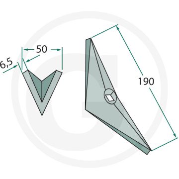 Beitel 6,5 mm dikte