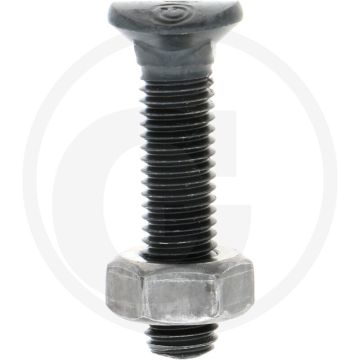 Ploegbout m10 x 45, 8.8 - ovaal, 45mm, m10