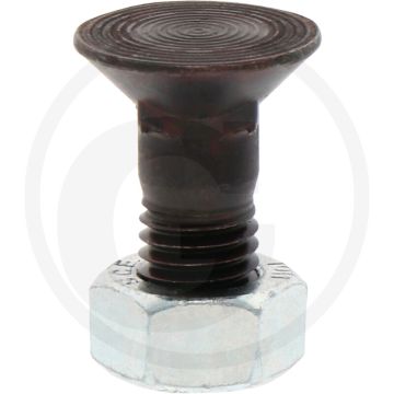 Boulon de charrue avec écrou 12 x 33 classe de qualité 12.9