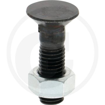 Boulon de charrue avec écrou 12 x 45 - classe de qualité : 12.9