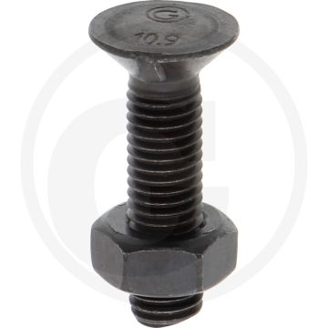 Vpe25 ploegbout m10 x 40 din 11014 - staal, Ø d 10mm, 10.9 kwaliteitsklasse